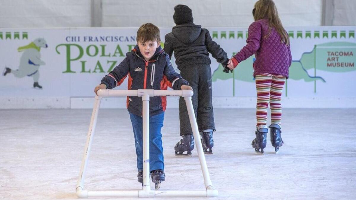 Join in the seasonal fun at the CHI Franciscan Polar Plaza ice skating rink.