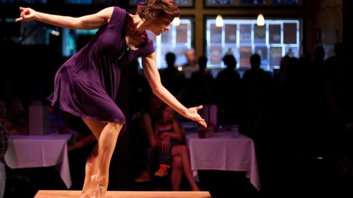 Dancer Hannah Crowley in 2013’s Ten Tiny Dances at Jazzbones.