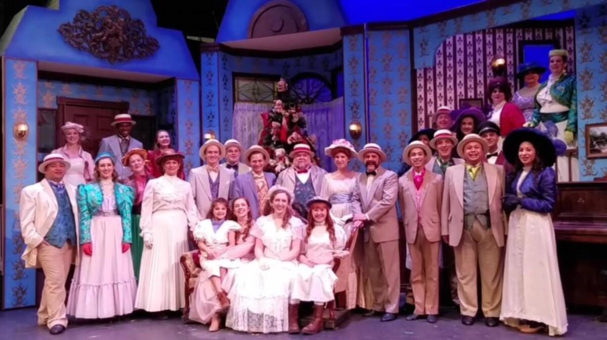 The cast of “Meet Me in St. Louis” at Tacoma Musical Playhouse.