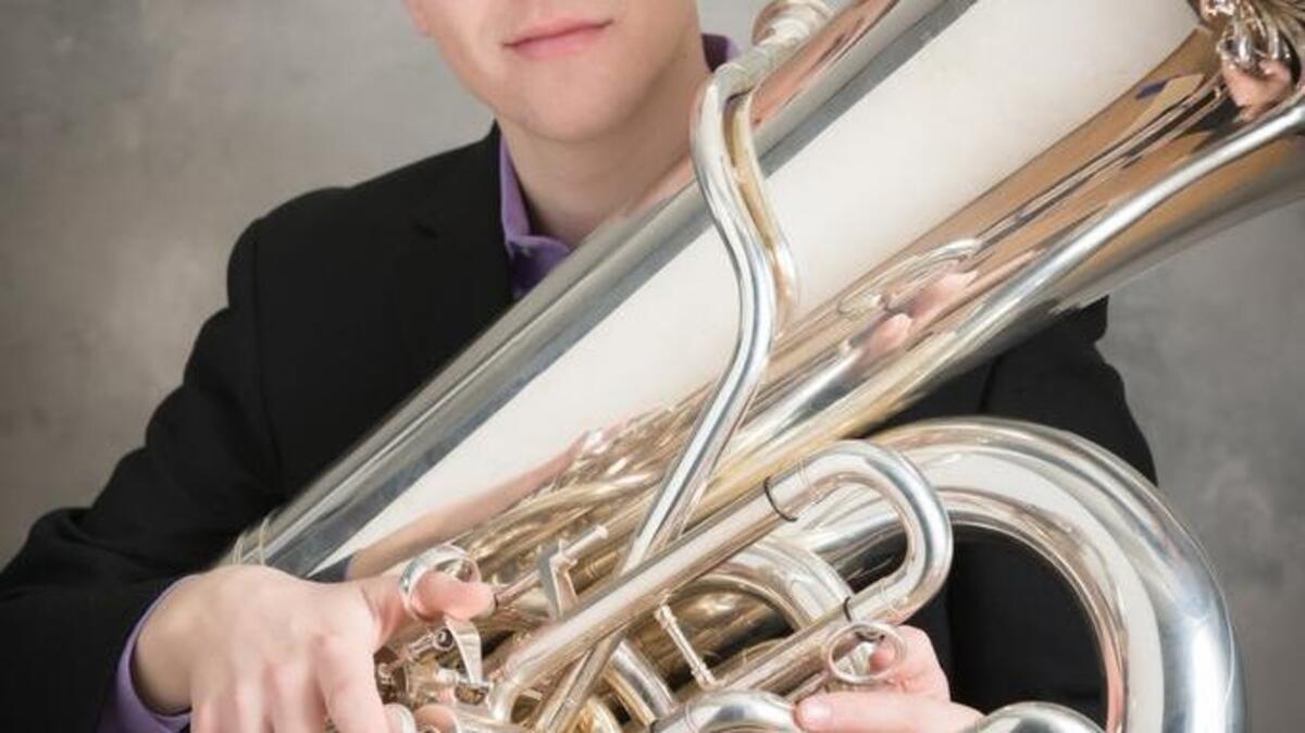 Tuba soloist Andy Abel will perform at the annual Brass Unlimited ‘Sounds of Brass” concert at Tacoma Community College.