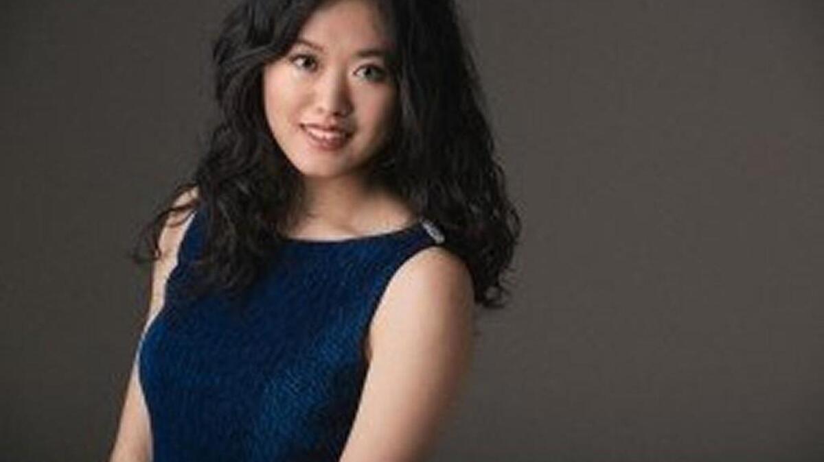 Pianist Angie Zhang will perform Sunday with the Olympia Symphony Orchestra.