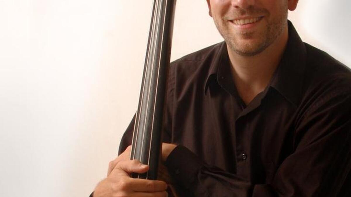 Double bassist Chris Burns, who’ll perform a recital at the University of Washington this Sunday.