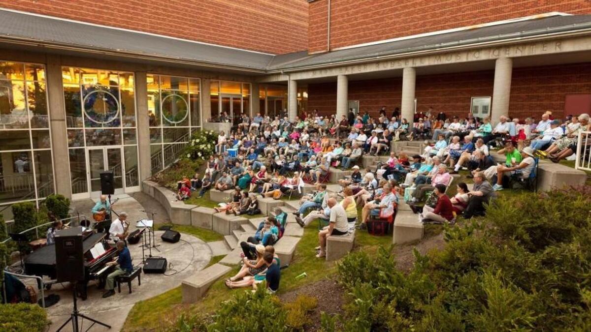 Jazz Under the Stars in the Mary Baker Russell Amphitheater at PLU in 2014.