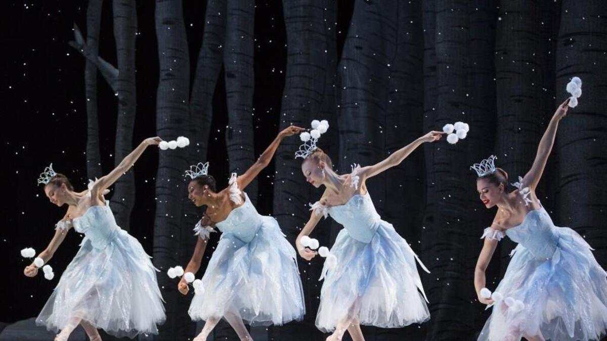 Dancers from Pacific Northwest Ballet’s production of George Balanchine’s “The Nutcracker.”