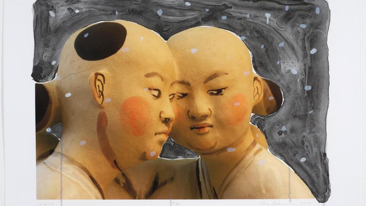 Akio Takamori’s “Love” is one of the works from the Safeco Collection of Northwest Art on Paper that is coming to Tacoma Art Museum from the Washington Art Consortium collection.