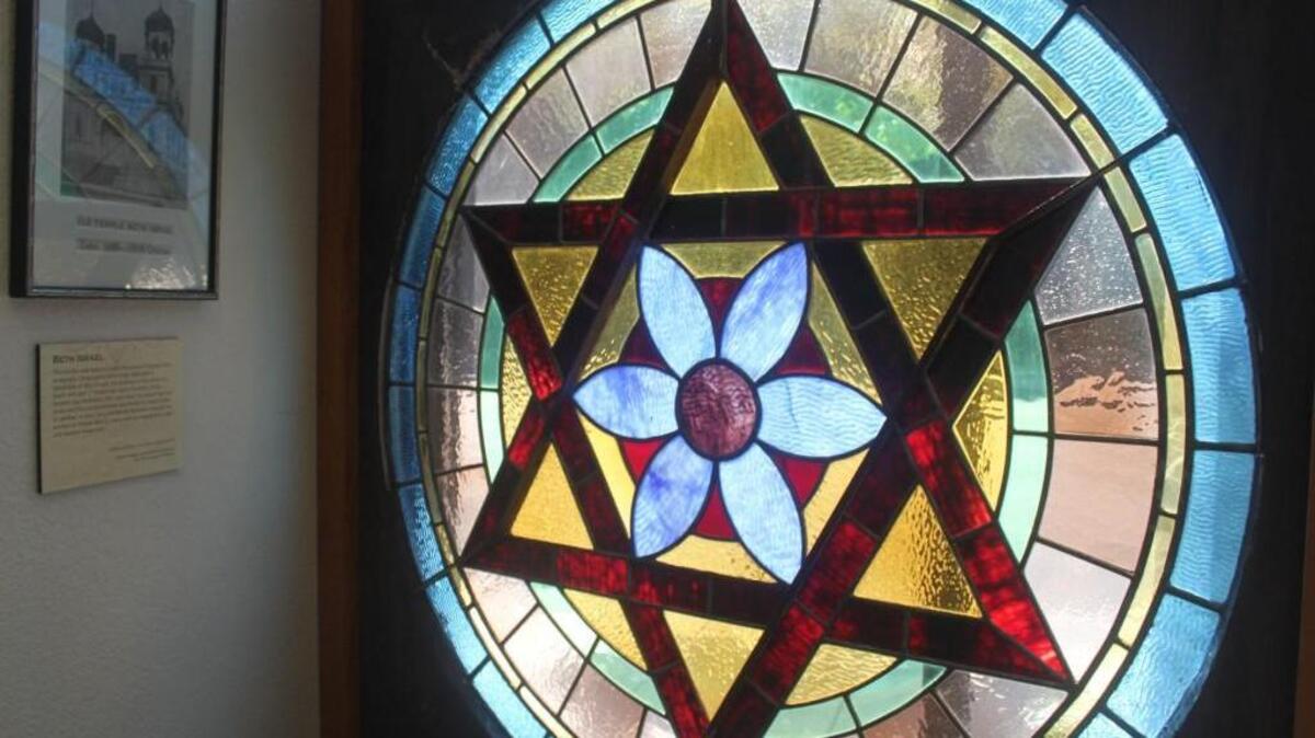 A Star of David stained glass window from the former Jewish temple in downtown Tacoma is now part of an exhibit on Jewish history at Tacoma Historical Society.