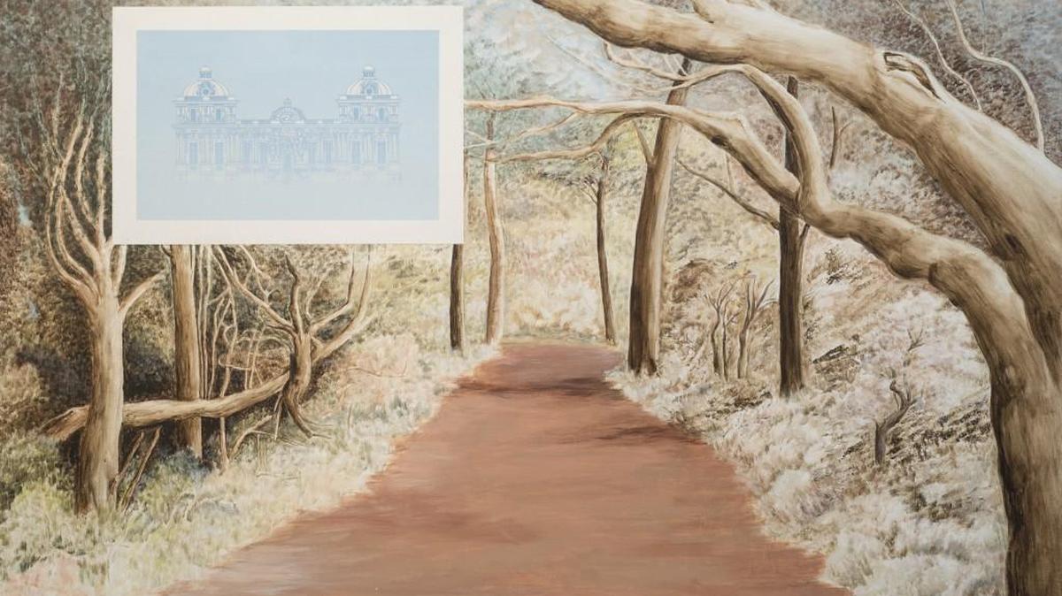 
Betty Sapp Ragan’s “Chateau?” from “Geometry Rising” series.
