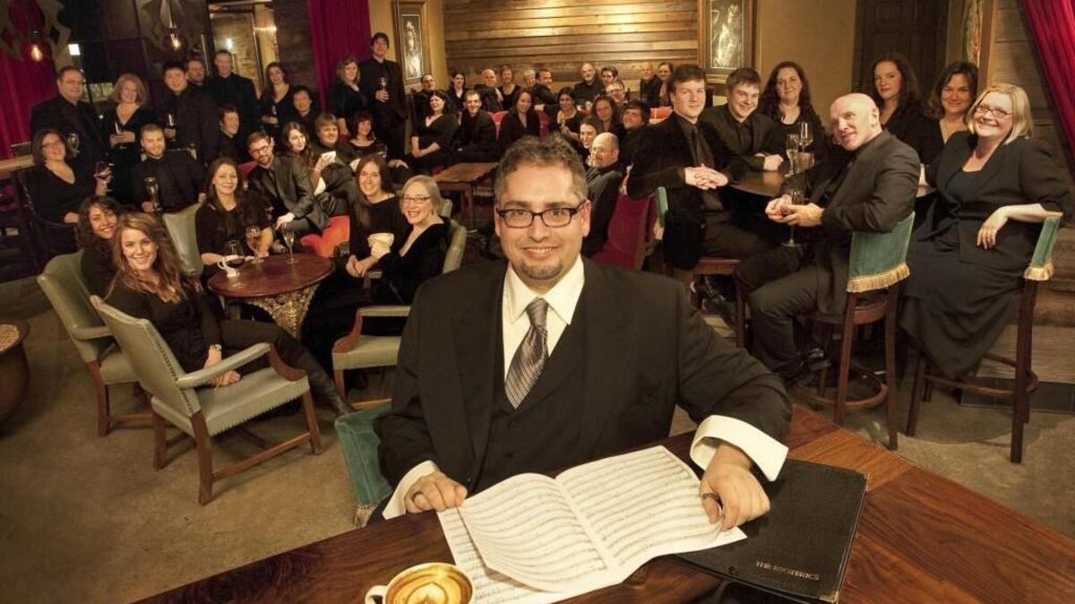 Conductor Eric Banks with Seattle choir The Esoterics, performing in Tacoma Dec. 13.