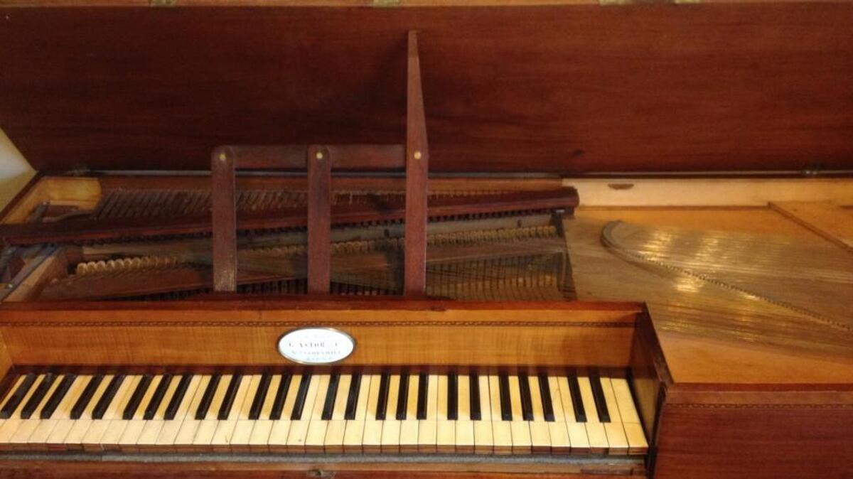 A 1799 George Astor square piano, which Henry Lebedinsky will play in the Salish Sea Early Music Festival concerts this month.