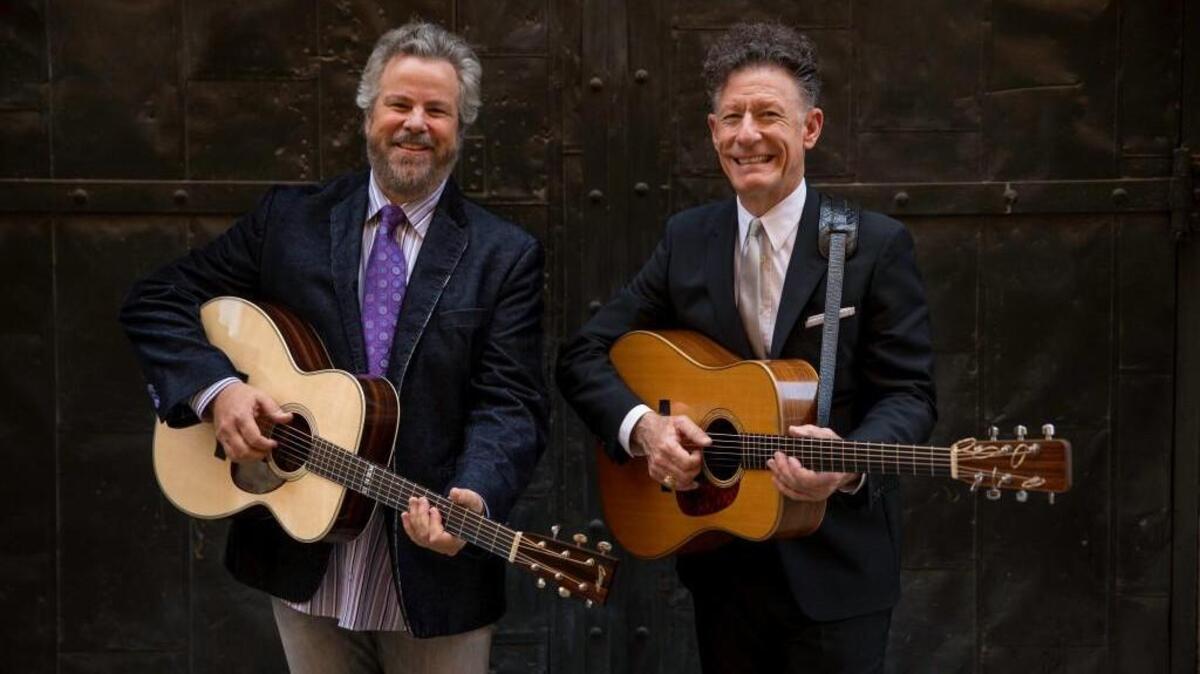 Robert Earl Keen, left, and Lyle Lovett will appear Jan. 26 at the Pantages Theater in Tacoma.