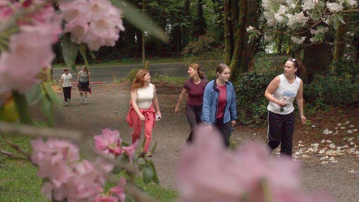 Explore the Rhododendron Park at Point Defiance Park on a family nature walk.