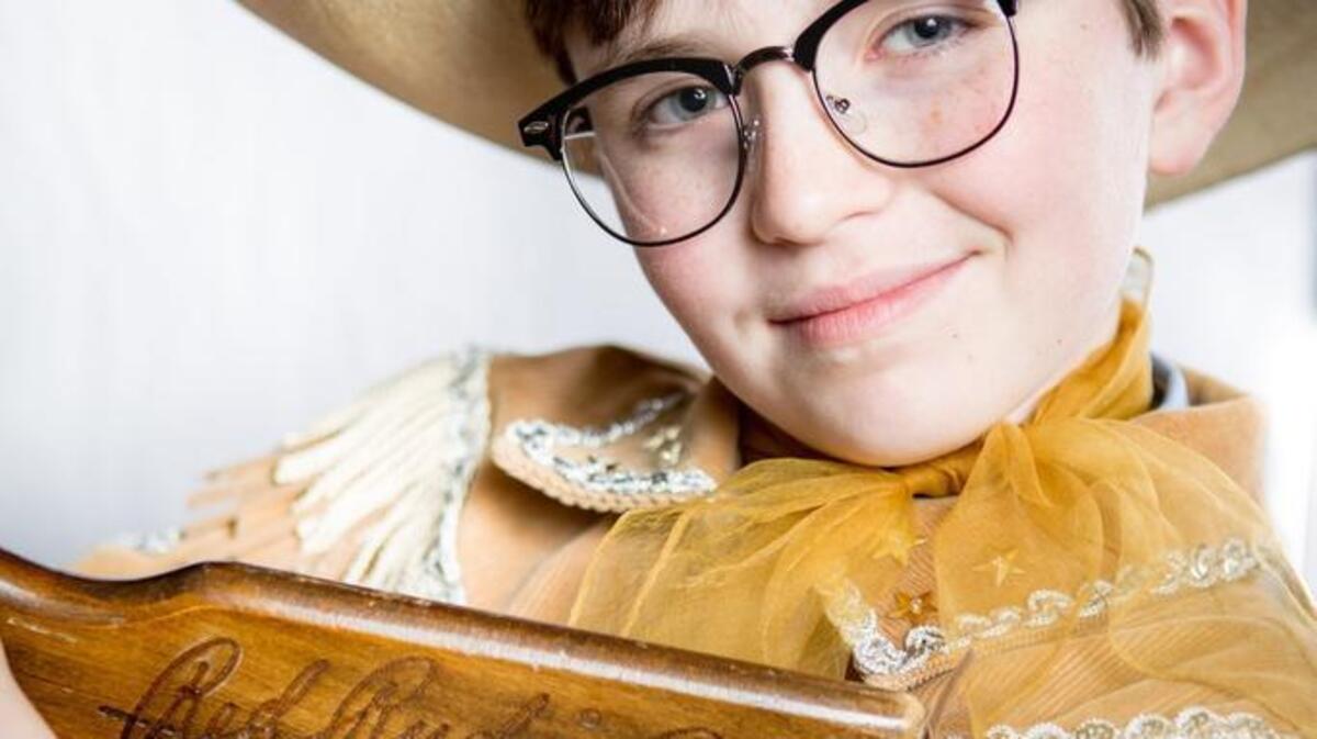 Liam Loughridge as Ralphie in Tacoma Little Theatre's "A Christmas Story."