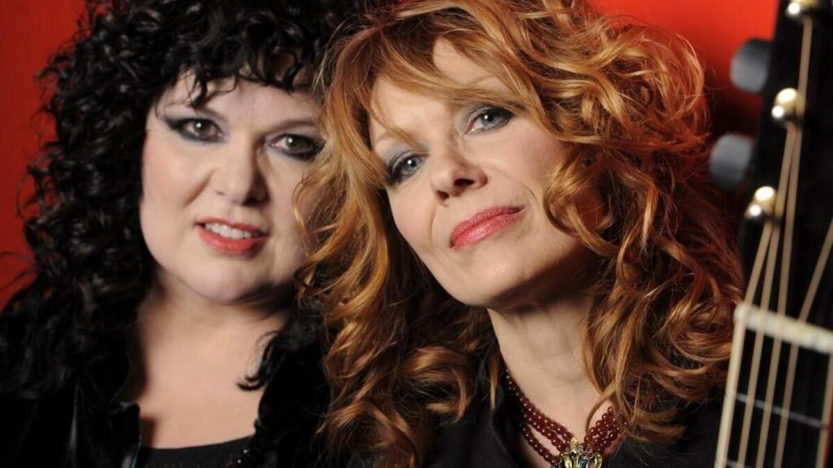 
Ann Wilson, left, and her sister Nancy of the band Heart  will perform at the Washington State Fair on Tuesday.
