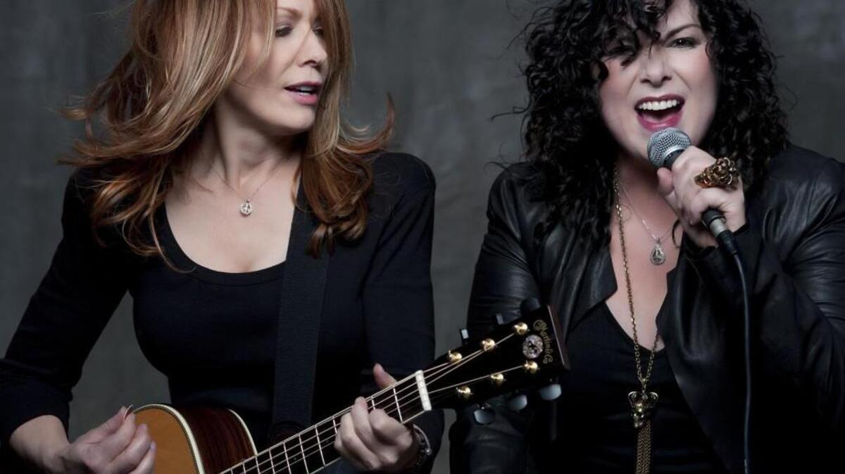 Nancy Wilson, left, and Ann Wilson of Heart.