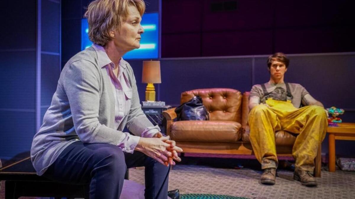 Pamela Reed with Drew Highlands in Seattle Rep’s production of “Luna Gale.”