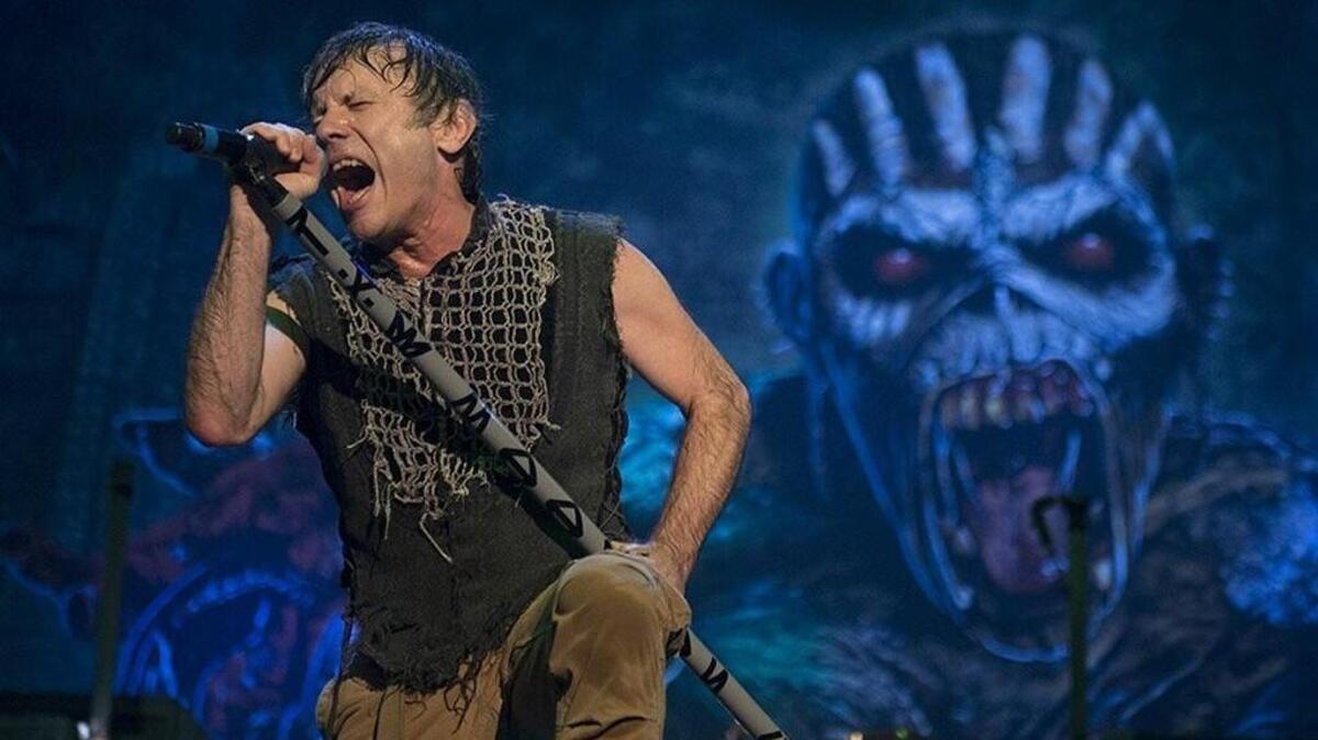 Iron Maiden performed at the Tacoma Dome Thursday.