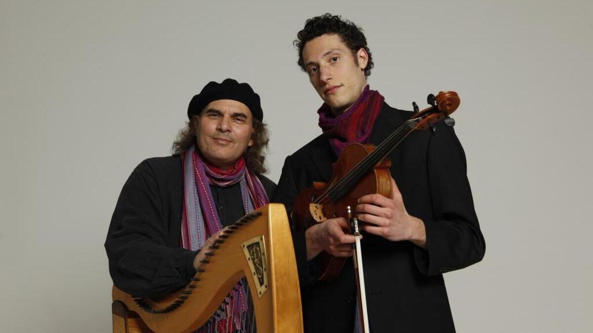 David Helfand, left, and Justin Lader will perform original music coordinated with visuals at “Through the Portal,” a planetarium concert Nov. 10 and Nov. 11 at the Pierce College Science Dome in Lakewood.