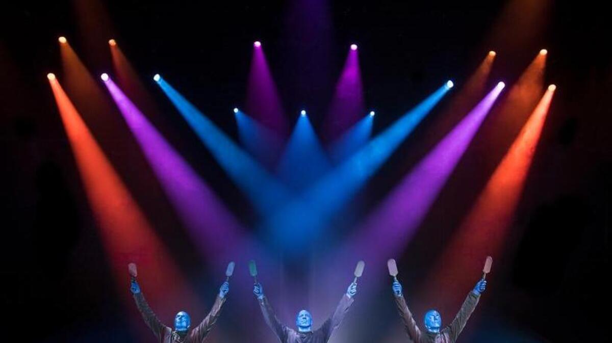 The Blue Man tour heads to Seattle’s Paramount Theatre this weekend.