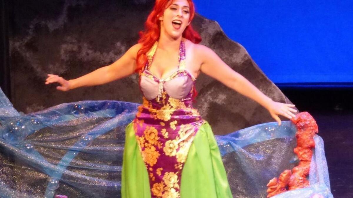 Cherisse Martinelli appears as Ariel in the Tacoma Musical Playhouse performance of “The Little Mermaid.”