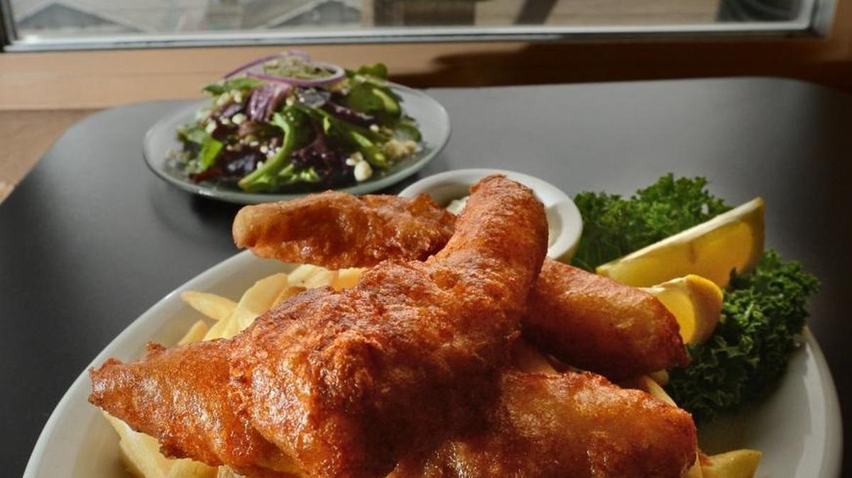 Fish and chips at Laura's Bayview restaurant. The restaurant closed Friday after six years in business.