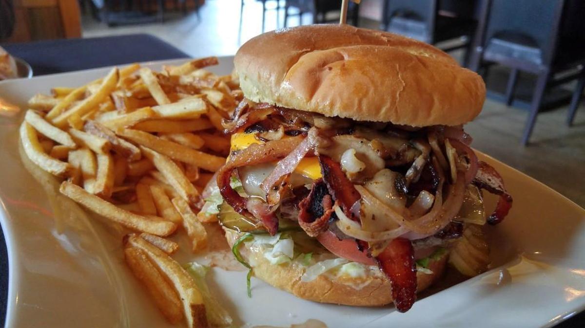The Roadrunner, a $15 burger from The Roadrunner Bourbon and Burger House in South Hill.