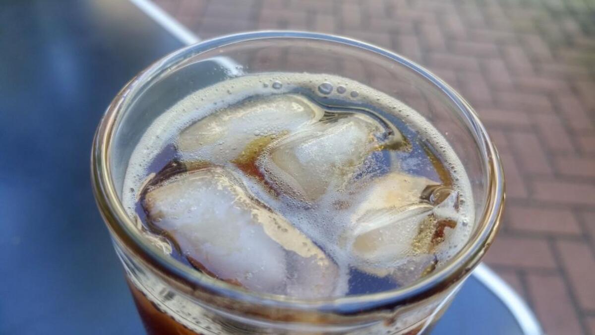 A glass of iced tea from Mad Hat Tea. Any of the teas can be steeped and iced on command at Mad Hat. The tea lounge also specializes in cold-brew teas.