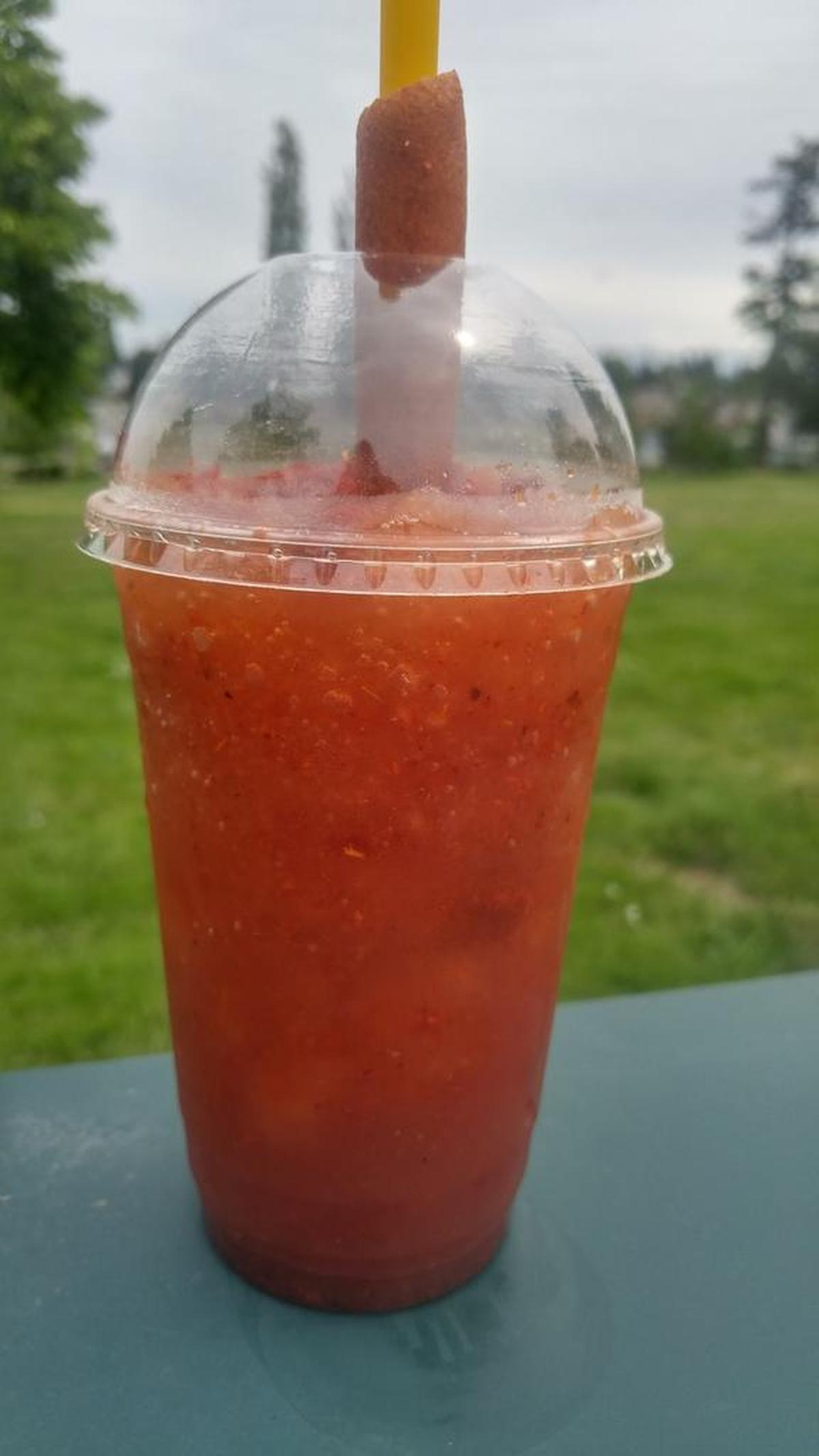 A raspados Diablito from Raspados La Pasadita in Tacoma.