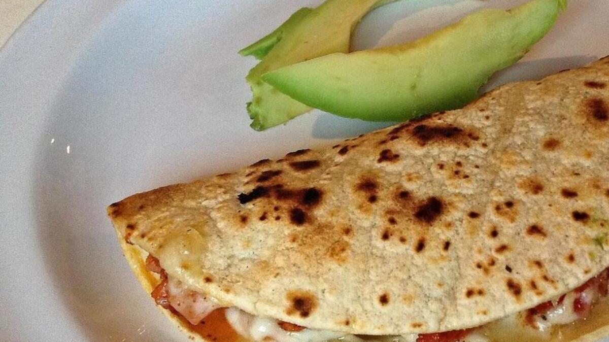 A marlin taco from La Perla del Mar, a Mexican seafood restaurant that opened in December.