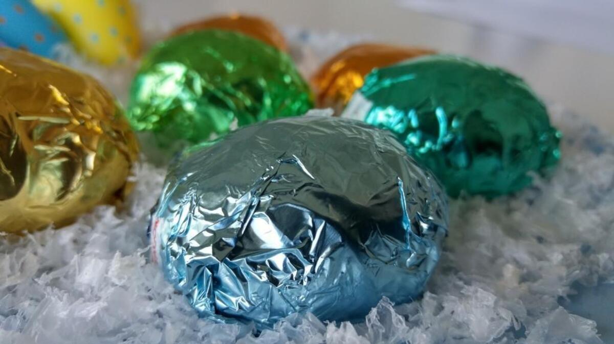 Easter eggs, filled with cream and coated with chocolate, come in many flavors at the Johnson Candy Co. in Tacoma’s Hilltop neighborhood.