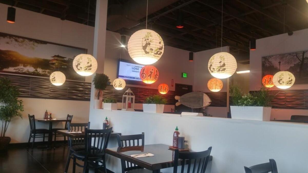 The dining room of Happy Teriyaki in Lakewood.