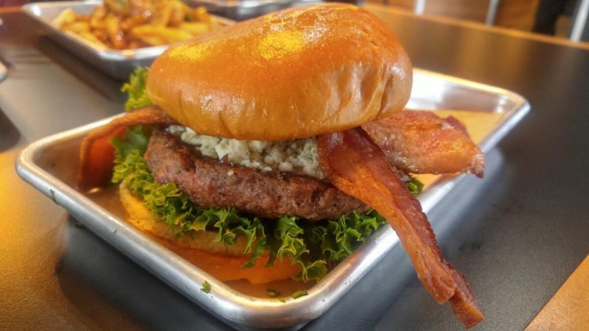 A belly blue burger from Burche in Bonney Lake.