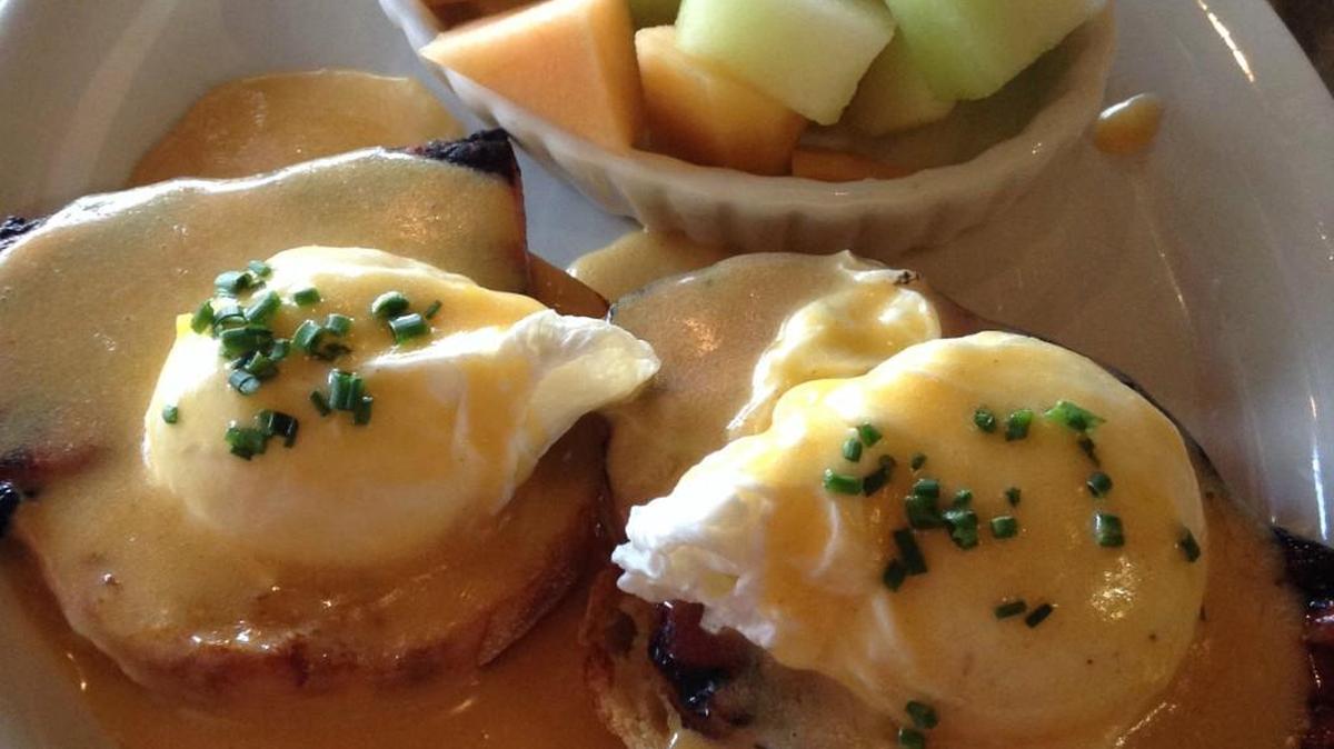 
Thick-cut charbroiled ham steak is the base for the outstanding eggs Benedict at G. Donnalson’s in Tacoma’s Proctor neighborhood.

