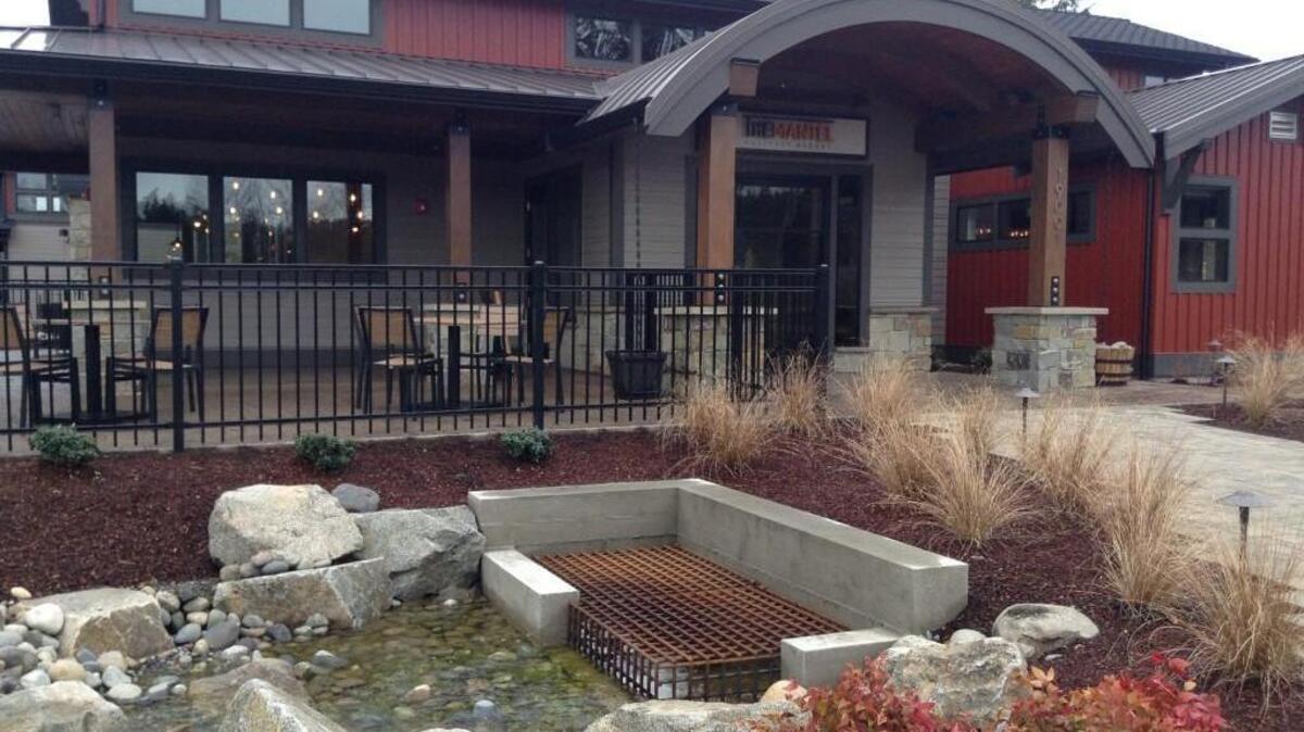 Find The Mantel deep within a residential area on the edge of Bonney Lake.