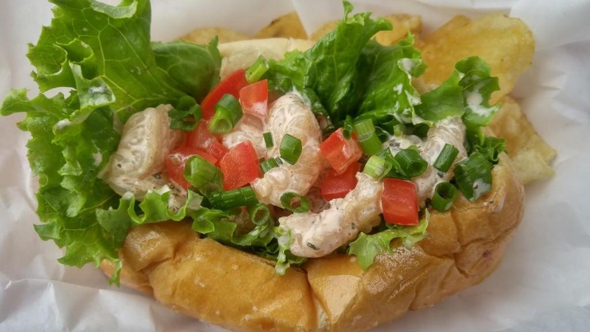 The lobster roll at JW at the Boatyard.