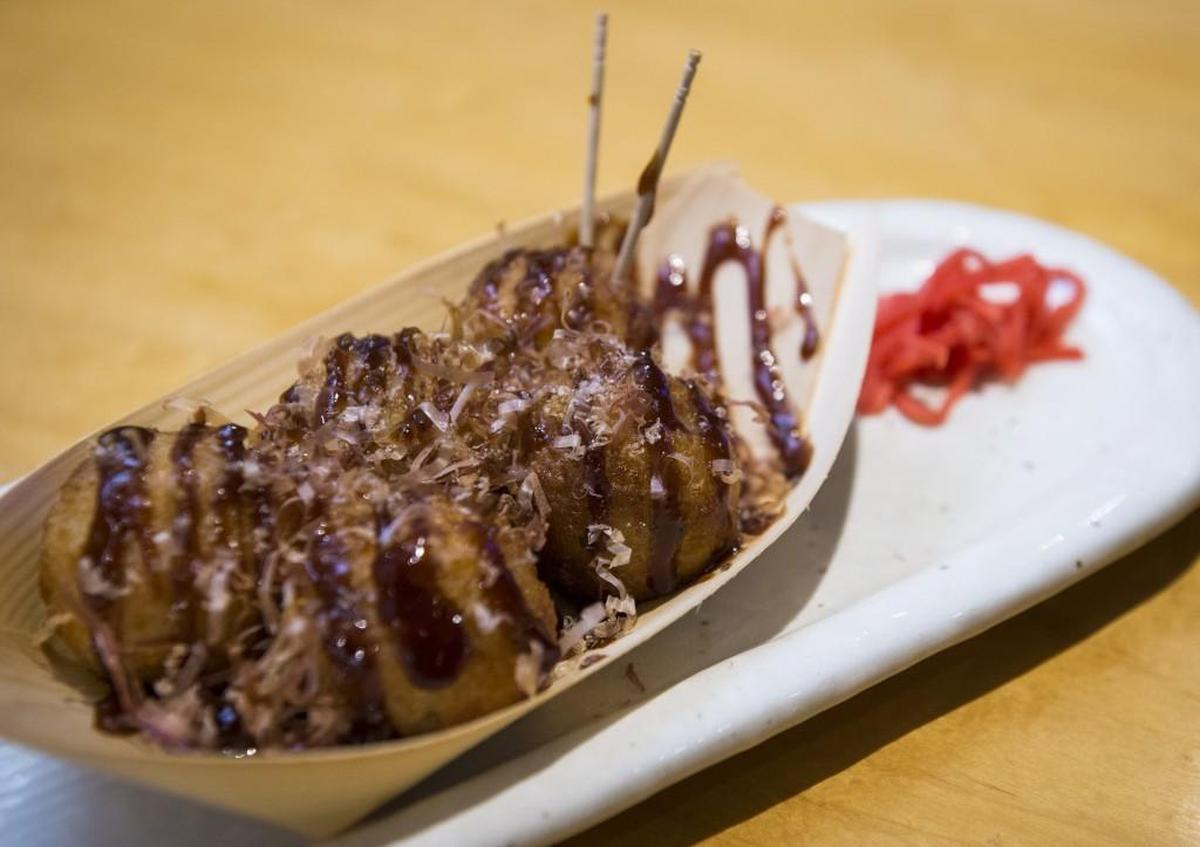 Octopus dumplings at Miyabi Tacoma in Tacoma.