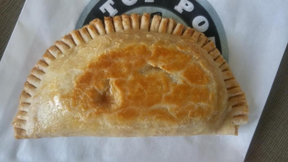 A bacon-and-egg pie from Top Pot Doughnuts in the Proctor neighborhood.