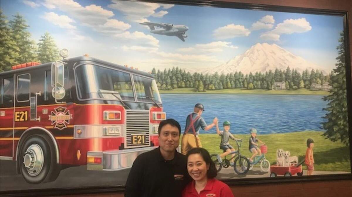 Danny and Jina Kim are the owners of Firehouse Subs in Lakewood.
