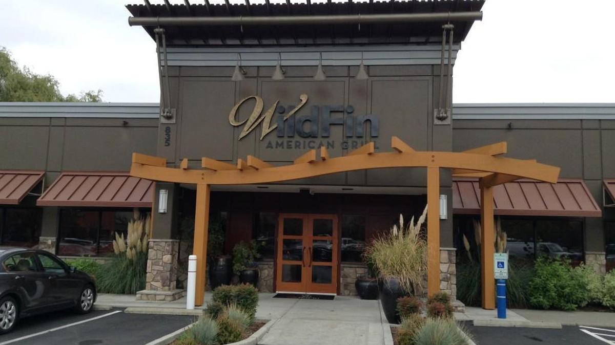 The exterior of the WildFin American Grill in Issaquah. The Tacoma waterfront restaurant will open Tuesday in the Point Ruston development.