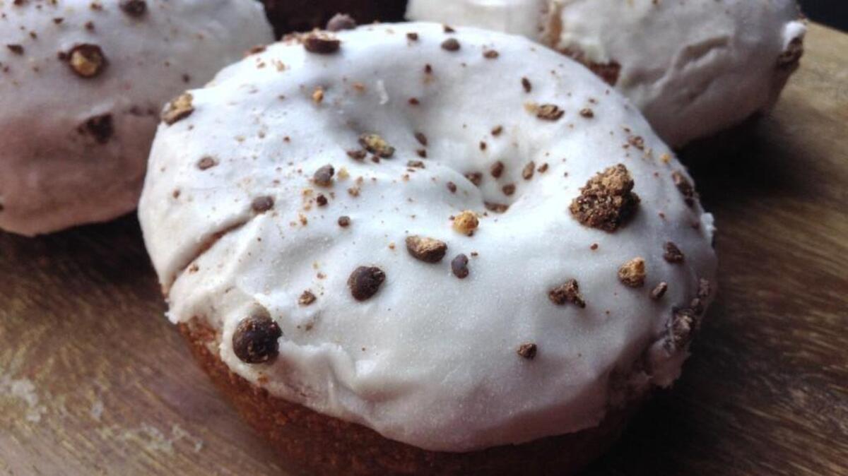 Porter beer adds a delicious malty back note to the cake doughnut at Original House of Donuts.
