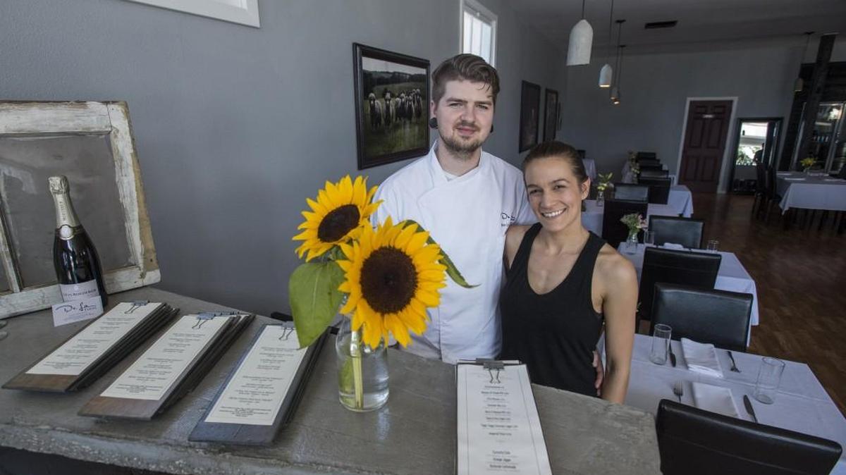 De La Terre owner Blake Lord-Wittig with former co-owner Rajona Champatiray. The Steilacoom restaurant closed temporarily this month while its owner travels, but will reopen Jan. 21.