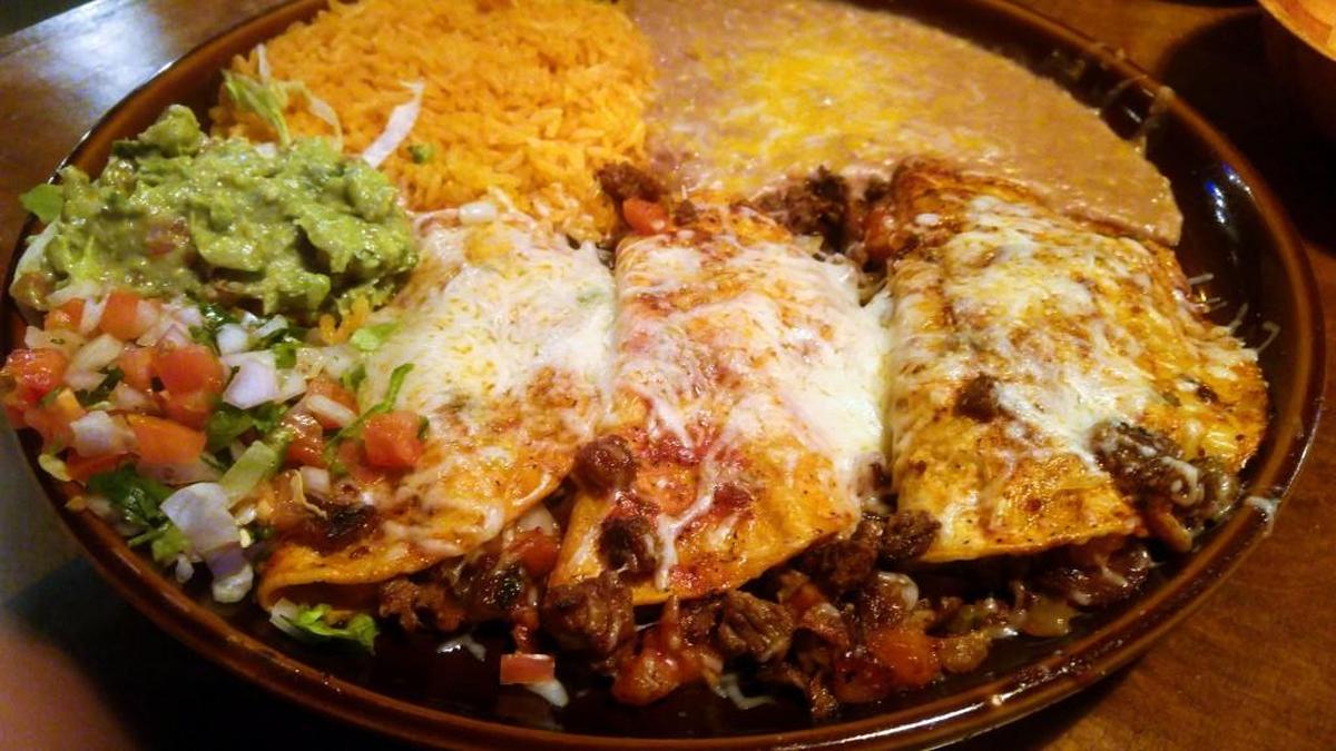 Tacos al carbon from Agaves Grill.