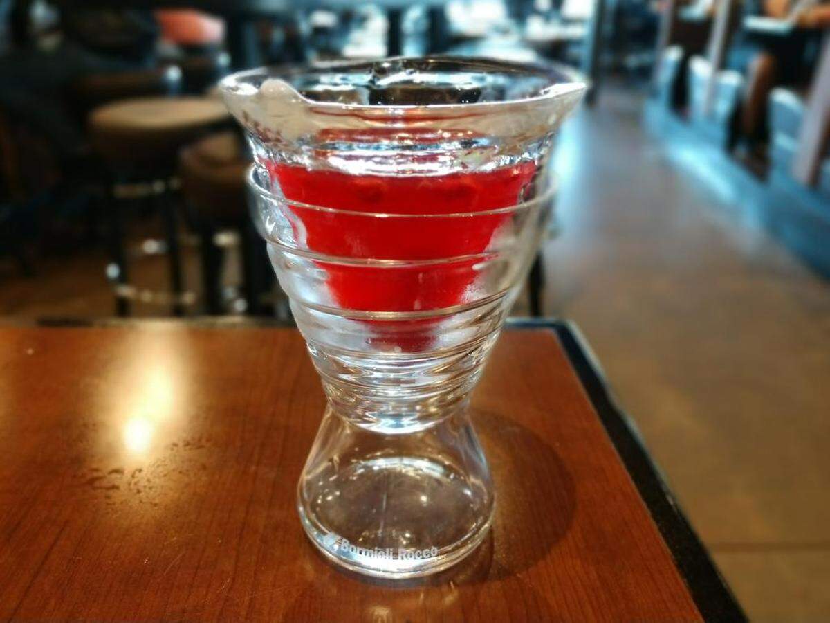 A frozen icy drop cocktail from Hop Jack’s, which soon will be called Hops N Drops.