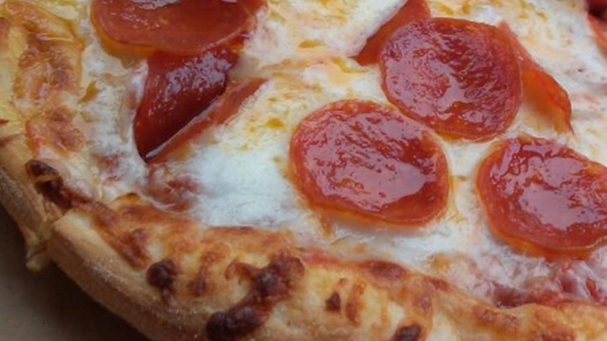 A pepperoni pizza from Ah Badabing in Tacoma.