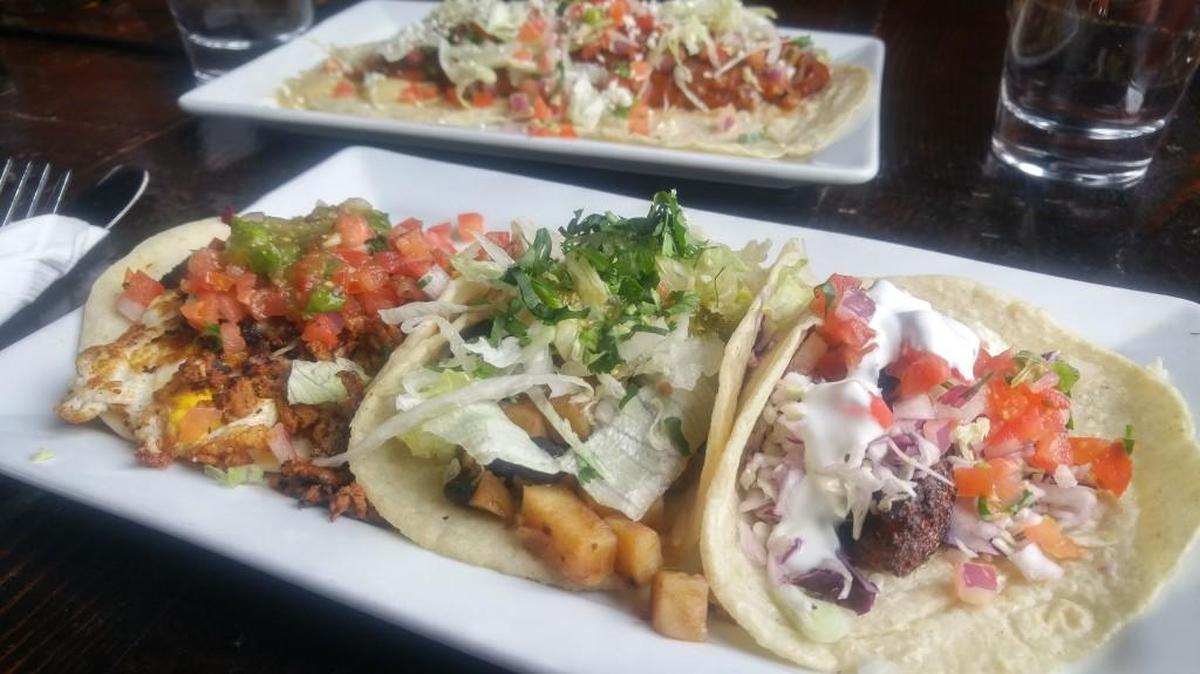 A trio of tacos from Red Star Taco Bar in Seattle. The Tacoma outpost will open in March.