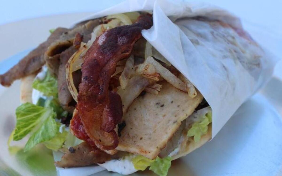 An ultimate gyro from Gyro Shack, which will open in Lakewood.