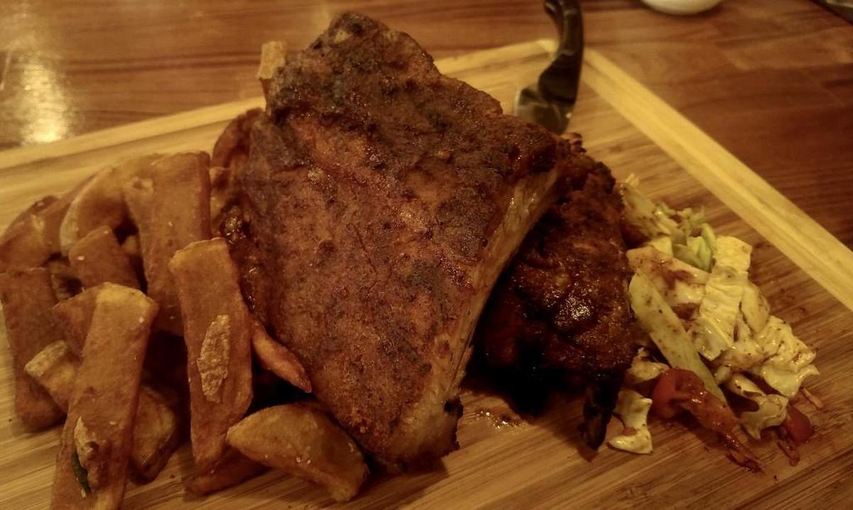 Slow-cooked Kurobuta ribs from The Mill Restaurant and Sports Bar in Milton.