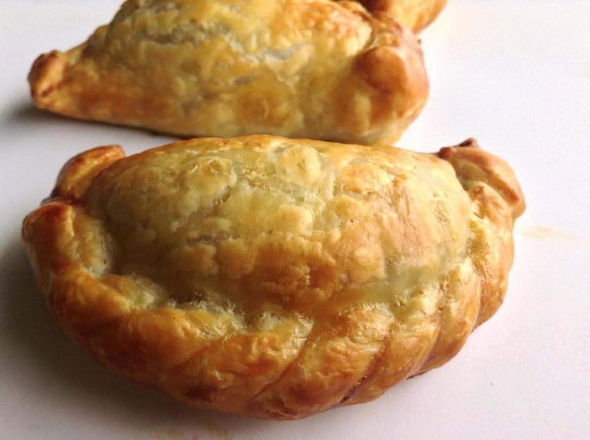 Flaky turnovers from Pampeana Empanadas in Tacoma. They come in a dozen flavors.