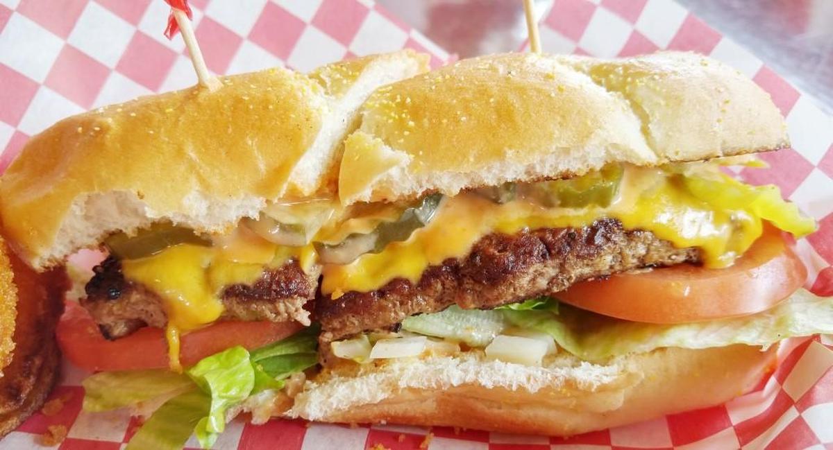 A Smitty burger at Jubilee Burger in the Lincoln District.