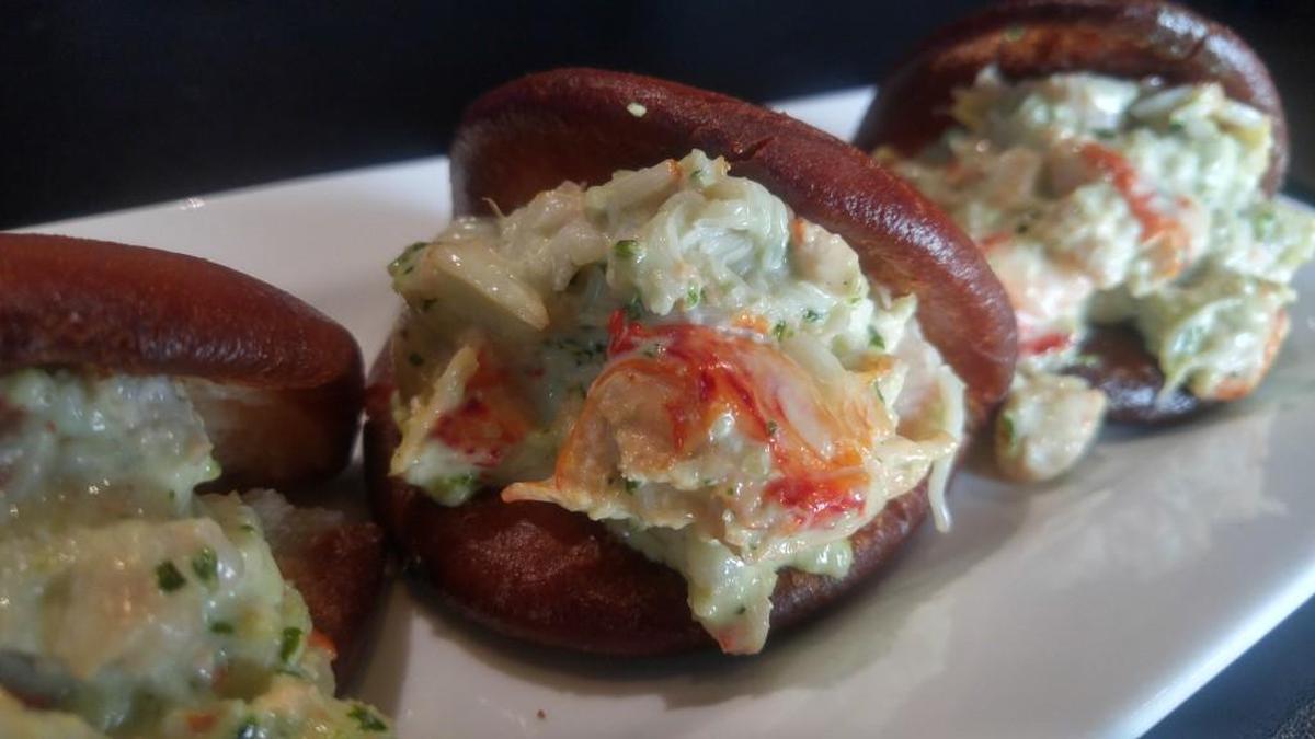 The lobster sliders are built on sweet, toasted buns at Bar Bistro.