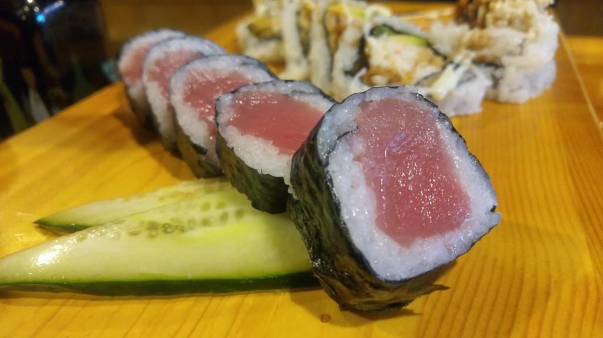 A tuna roll from Sushido in Tacoma. The restaurant just opened near Tacoma Community College.